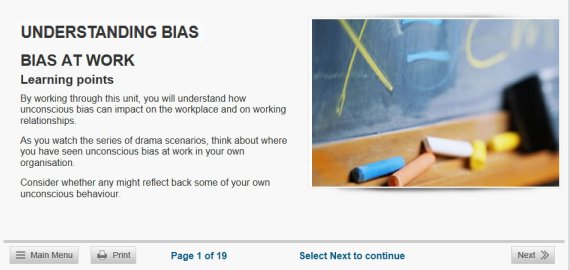 unconscious bias and prejudice online training