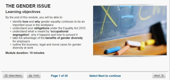 gender equality course